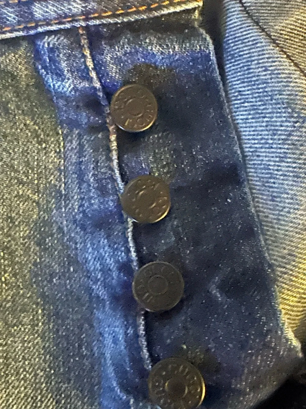 Gucci Blue Straight Denim Jeans with Embroidered Back Patch